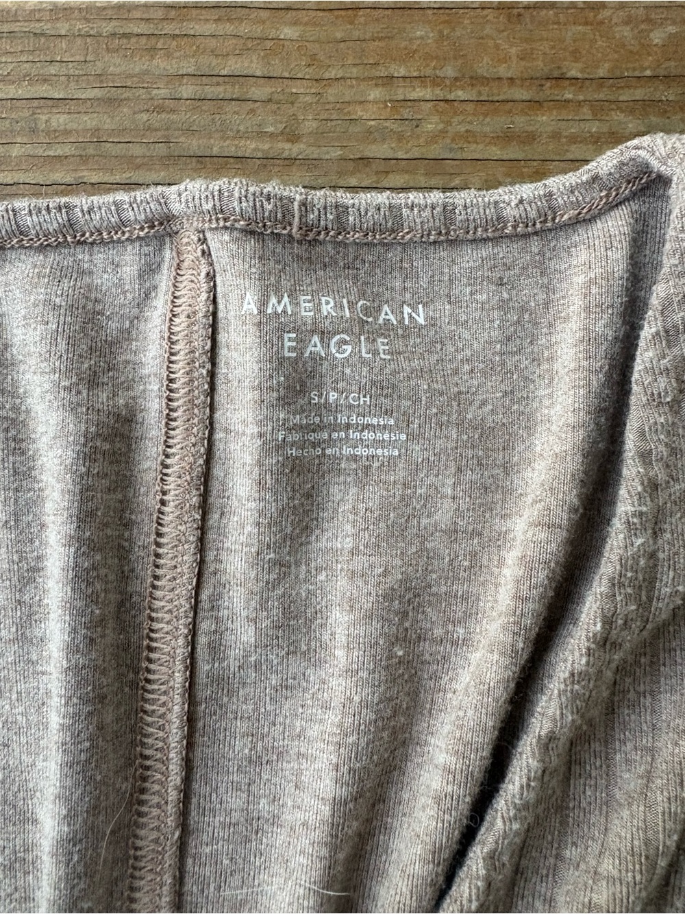 American Eagle Outfitters Women’s Romper- Light Taupe Heather